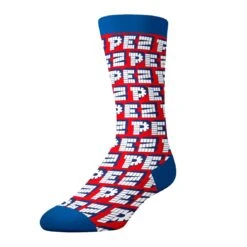 CRAZYUNIVERSE PEZ Candies & Logo Adult Crew Socks (3 Pairs, Wrapper) -Crazy Boxer CUPEZ01X3A1N 3